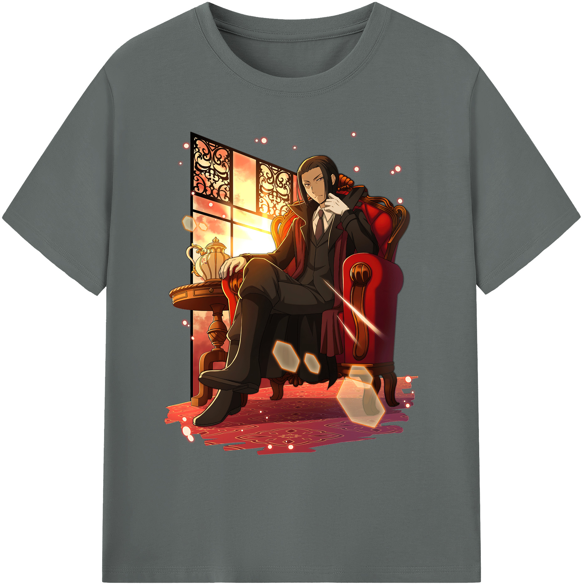 （画像用） 文豪ストレイドッグス Bungo Stray Dogs 綿100％ メンズ半袖Tシャツ｜肌触りやわらか＆通気性